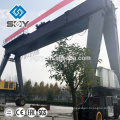 Electric self propelled rubber tire double girder gantry crane